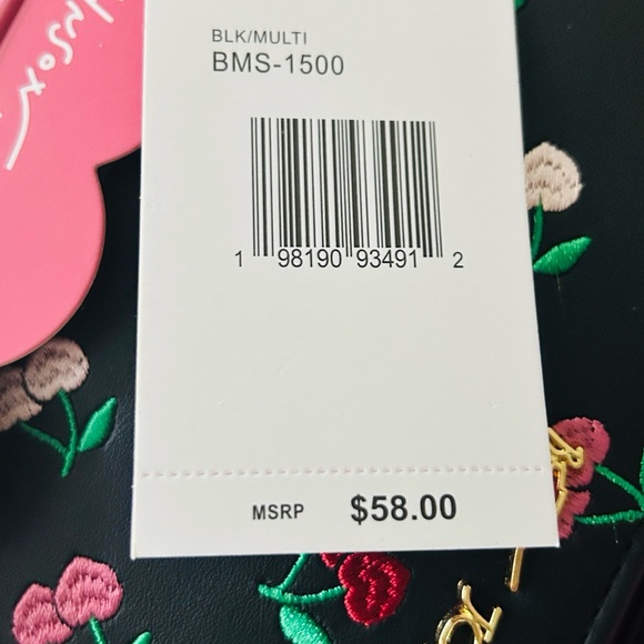 🍒 Betsey Johnson Cherry Embroidered Wallet NWT - Picture 10 of 10